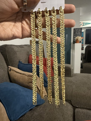 14k plated gold bracelets