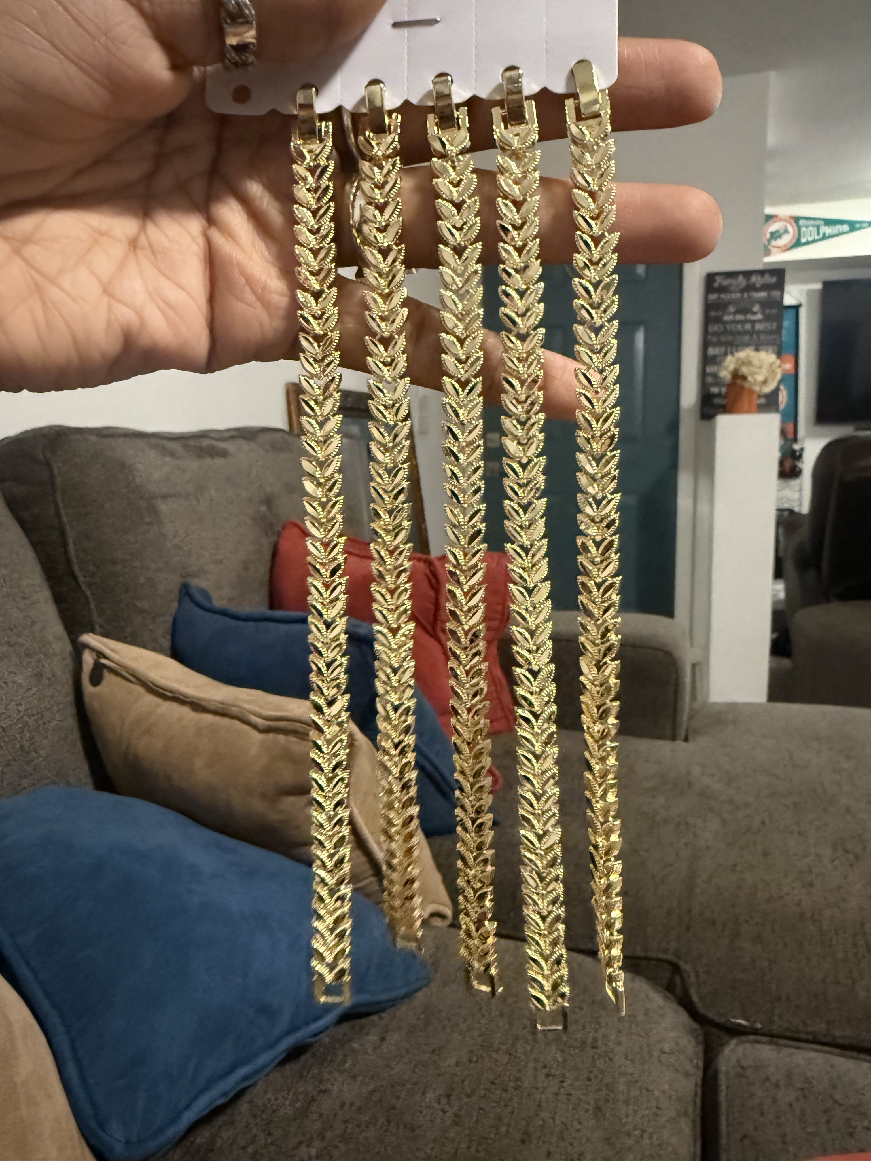 14k plated gold bracelets